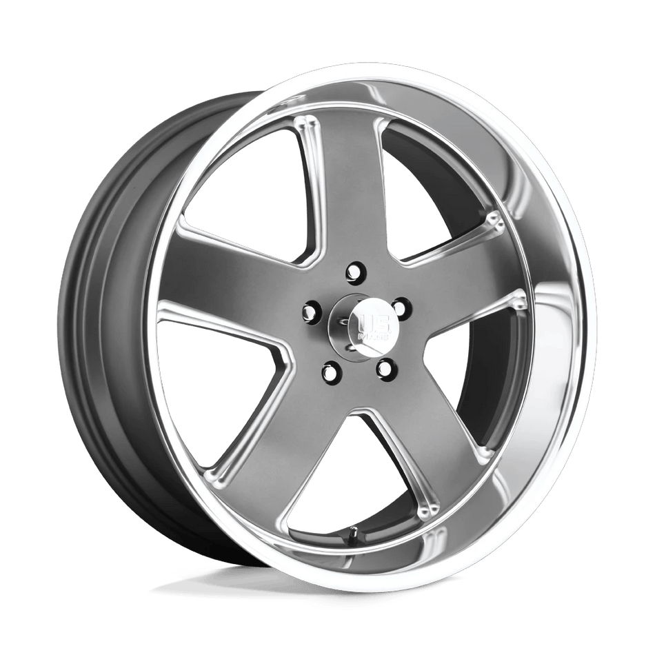 US Mag 1PC U118 HUSTLER 20x8 ET1 5x120.6 Matte Gunmetal