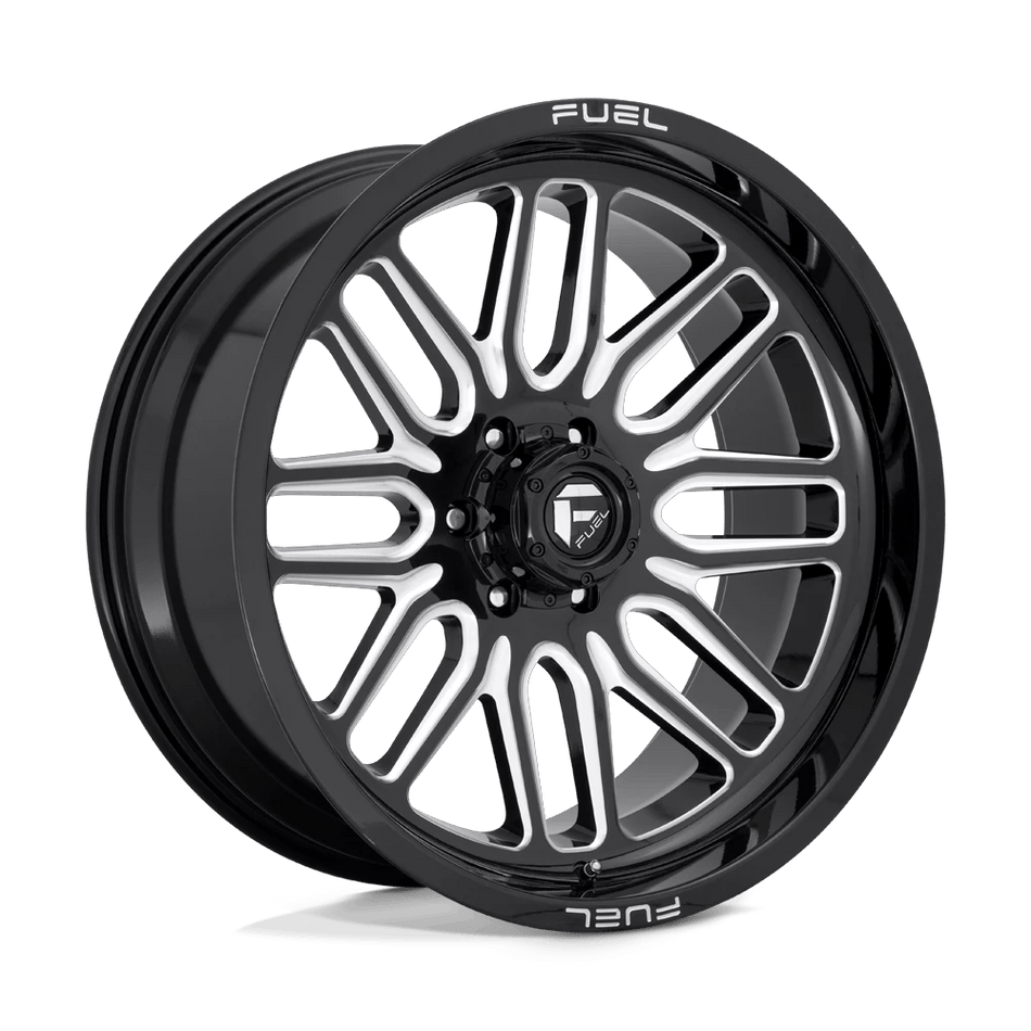 Fuel 1PC D662 IGNITE 22x12 ET-43 8x165.1 Gloss Black Milled