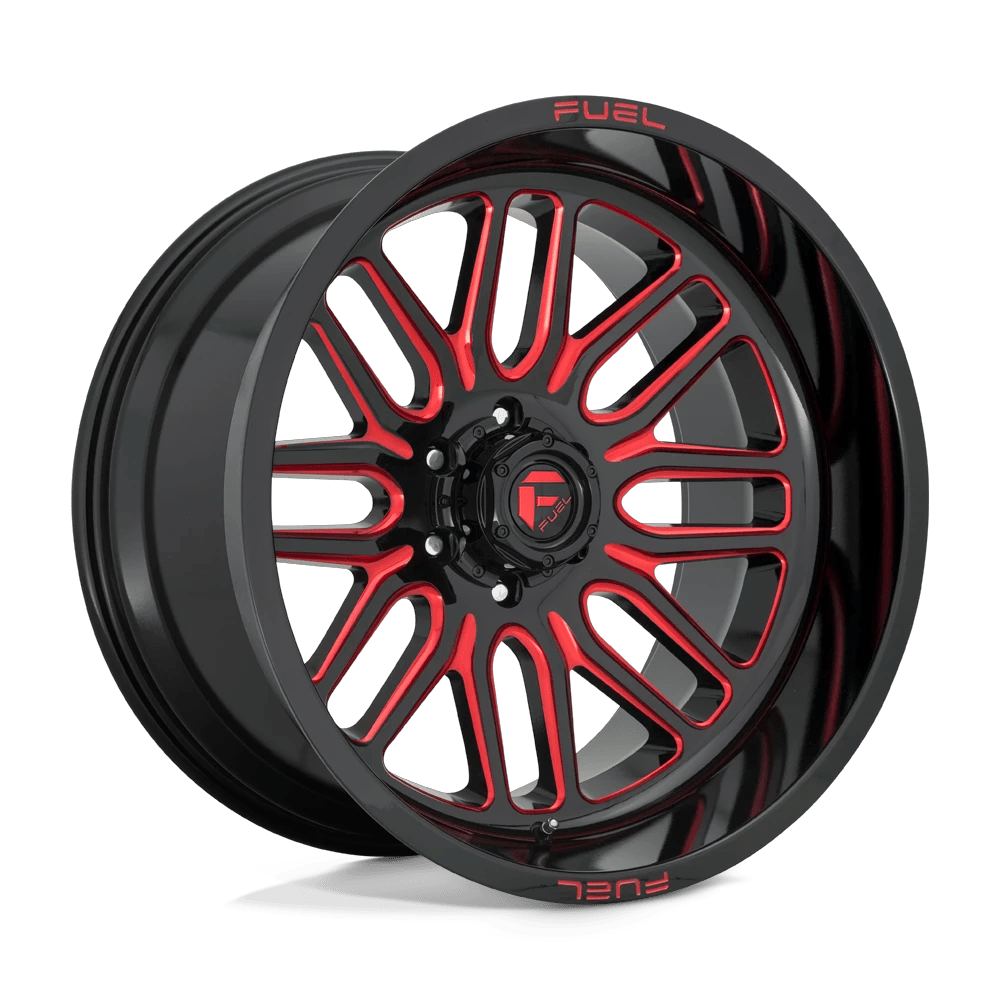 Fuel 1PC D663 IGNITE 22x12 ET-43 6x135 Gloss Black w/ Red Tint