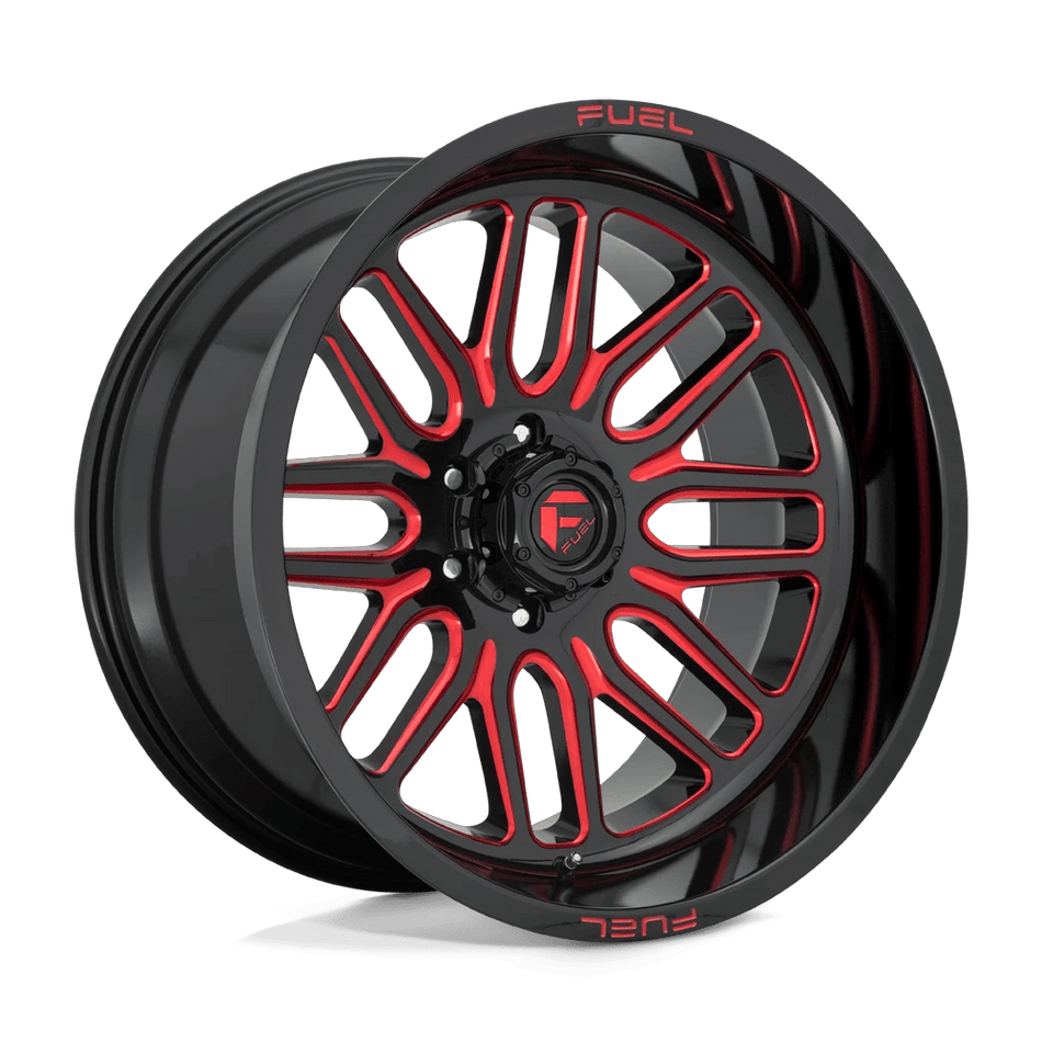 Fuel 1PC D663 IGNITE 22x12 ET-43 6x135 Gloss Black w/ Red Tint
