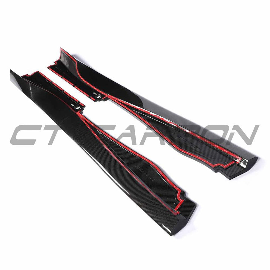 MCLAREN 720S/750S 2017-2023+ DRY CARBON FIBRE SIDE SKIRTS