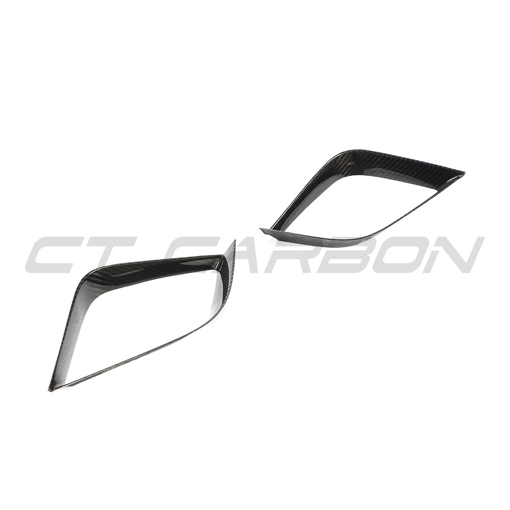 PORSCHE 911 991.2 GTS 2017-2019 CARBON FIBRE BUMPER TRIM-Accessories-CT CARBON-CT Carbon - High-quality carbon fiber and gloss black aerodynamic parts for premium sports and luxury vehicles.
