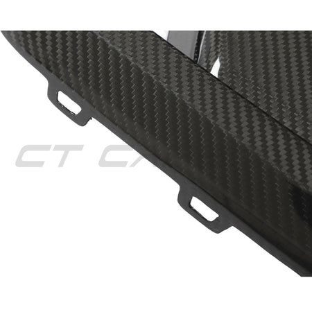 BMW X3M/X4M F97/F98 LCI 2022+ CARBON FIBRE FRONT BUMPER TRIM-Accessories-CT CARBON-CT Carbon - High-quality carbon fiber and gloss black aerodynamic parts for premium sports and luxury vehicles.