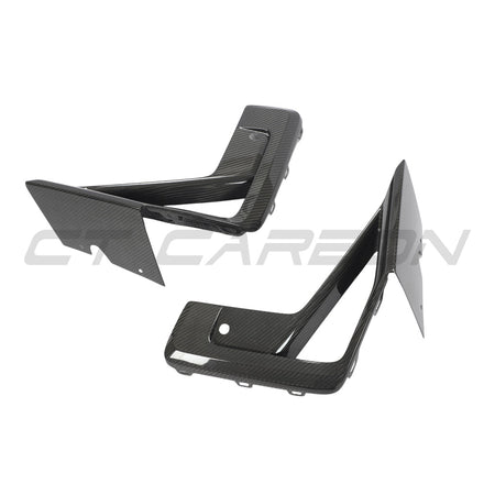 BMW X3M/X4M F97/F98 LCI 2022+ CARBON FIBRE FRONT BUMPER TRIM-Accessories-CT CARBON-CT Carbon - High-quality carbon fiber and gloss black aerodynamic parts for premium sports and luxury vehicles.
