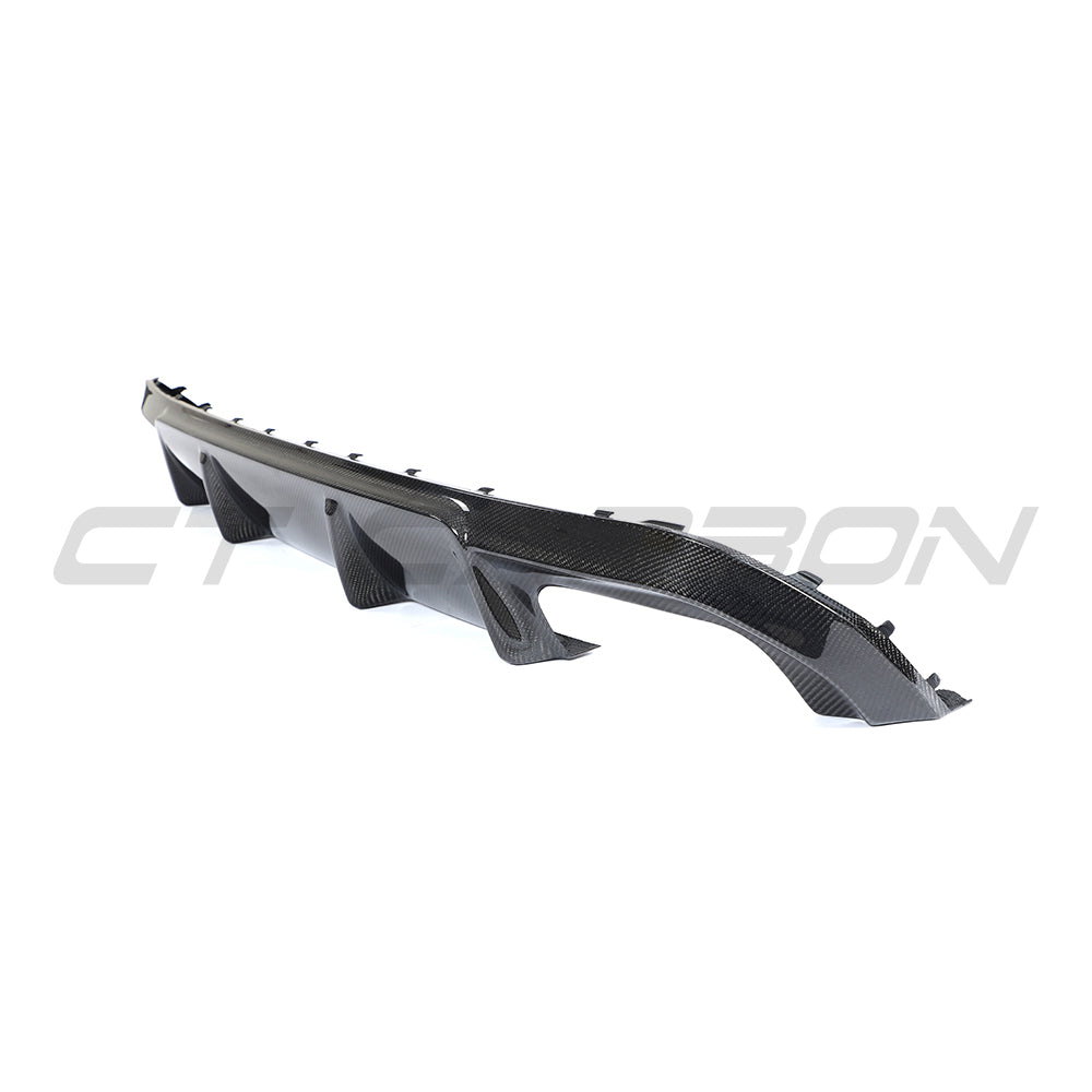 BMW 4 SERIES 2020+ G26 CARBON FIBRE DIFFUSER-Diffuser-CT CARBON-CT Carbon - High-quality carbon fiber and gloss black aerodynamic parts for premium sports and luxury vehicles.