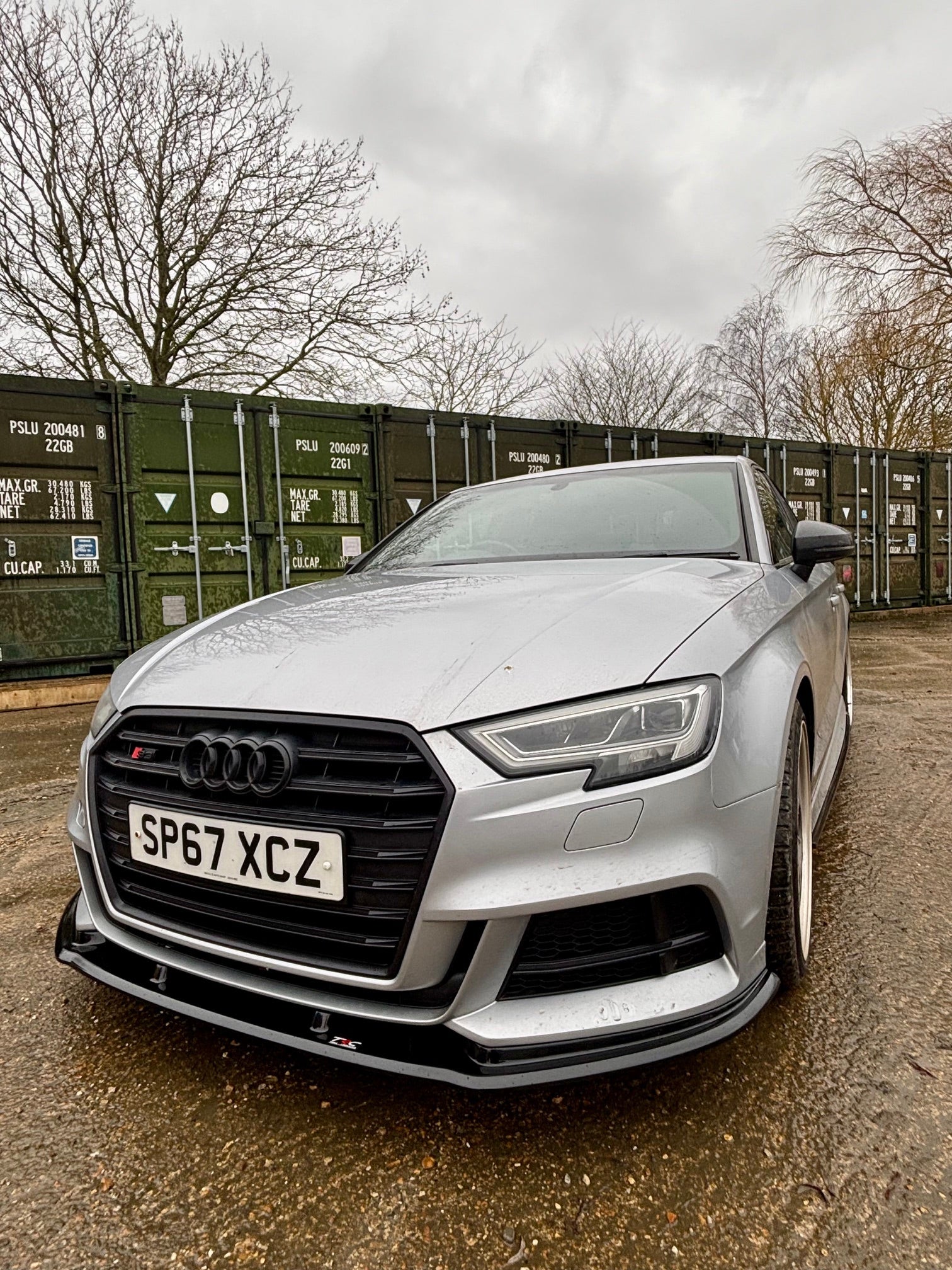 Audi A3 S-Line 8V Facelift Saloon - Front Splitter