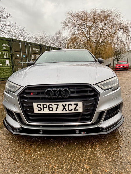 Audi A3 S-Line 8V Facelift Saloon - Front Splitter