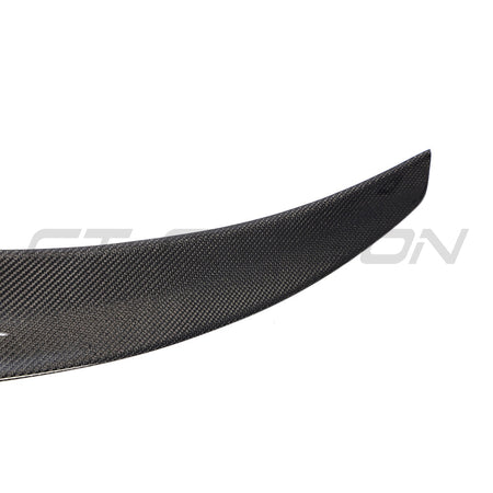 TESLA MODEL 3 2017-2023 CARBON FIBRE SPOILER - V3-Spoiler-CT CARBON-CT Carbon - High-quality carbon fiber and gloss black aerodynamic parts for premium sports and luxury vehicles.