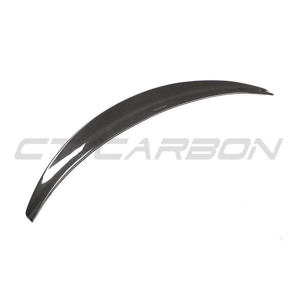 TESLA MODEL 3 2017-2023 CARBON FIBRE SPOILER - V3-Spoiler-CT CARBON-CT Carbon - High-quality carbon fiber and gloss black aerodynamic parts for premium sports and luxury vehicles.