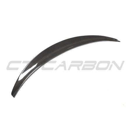 TESLA MODEL 3 2017-2023 CARBON FIBRE SPOILER - V3-Spoiler-CT CARBON-CT Carbon - High-quality carbon fiber and gloss black aerodynamic parts for premium sports and luxury vehicles.