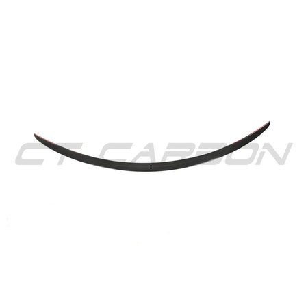TESLA MODEL S 2013+ CARBON FIBRE SPOILER - V1-Spoiler-CT CARBON-CT Carbon - High-quality carbon fiber and gloss black aerodynamic parts for premium sports and luxury vehicles.