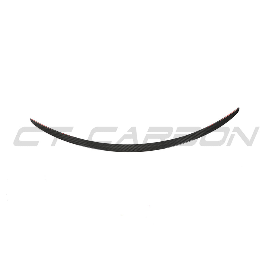 TESLA MODEL S 2013+ CARBON FIBRE SPOILER - V1-Spoiler-CT CARBON-CT Carbon - High-quality carbon fiber and gloss black aerodynamic parts for premium sports and luxury vehicles.