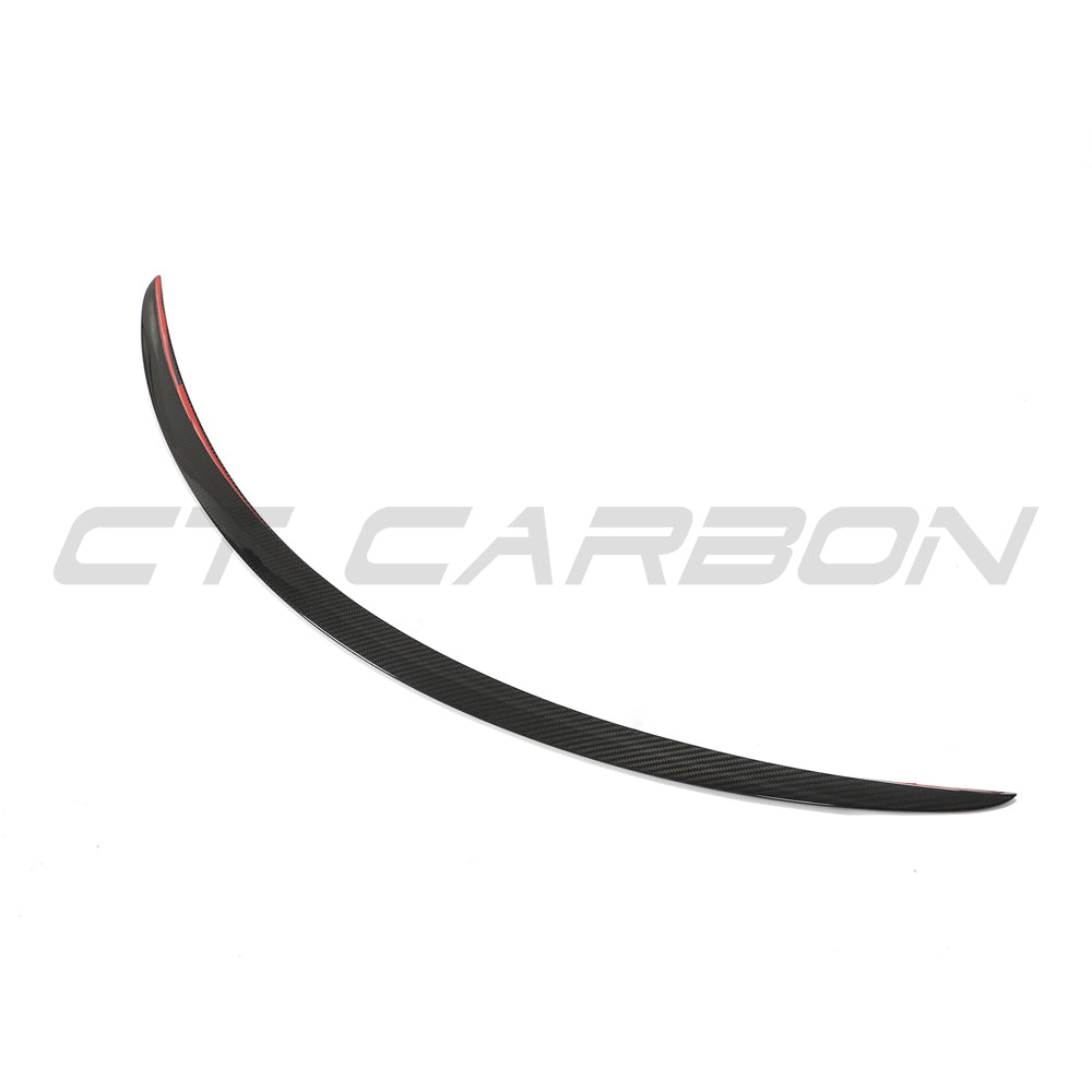 TESLA MODEL S 2013+ CARBON FIBRE SPOILER - V1-Spoiler-CT CARBON-CT Carbon - High-quality carbon fiber and gloss black aerodynamic parts for premium sports and luxury vehicles.