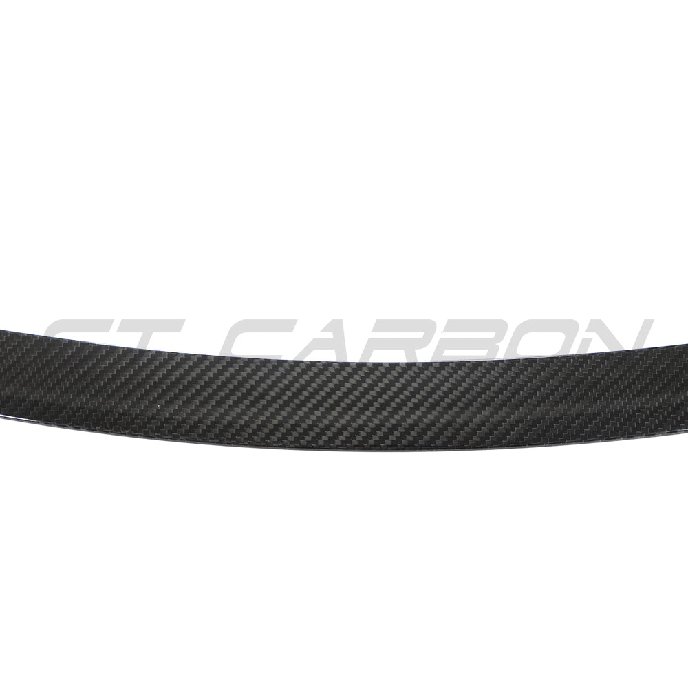 TESLA MODEL S 2013+ CARBON FIBRE SPOILER - V1-Spoiler-CT CARBON-CT Carbon - High-quality carbon fiber and gloss black aerodynamic parts for premium sports and luxury vehicles.