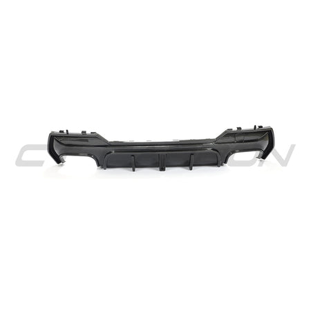 BMW 4 SERIES 2020+ G22/G23 QUAD TIP CARBON FIBRE DIFFUSER-Diffuser-CT CARBON-CT Carbon - High-quality carbon fiber and gloss black aerodynamic parts for premium sports and luxury vehicles.