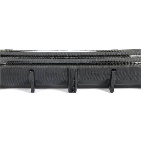 BMW 4 SERIES 2020+ G22/G23 QUAD TIP CARBON FIBRE DIFFUSER-Diffuser-CT CARBON-CT Carbon - High-quality carbon fiber and gloss black aerodynamic parts for premium sports and luxury vehicles.