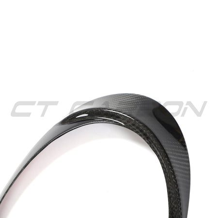 PORSCHE 991 911 2012-2021 CARBON FIBRE HEADLIGHT EYEBROWS-Accessories-CT CARBON-CT Carbon - High-quality carbon fiber and gloss black aerodynamic parts for premium sports and luxury vehicles.