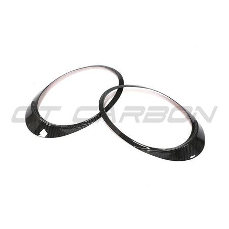 PORSCHE 991 911 2012-2021 CARBON FIBRE HEADLIGHT EYEBROWS-Accessories-CT CARBON-CT Carbon - High-quality carbon fiber and gloss black aerodynamic parts for premium sports and luxury vehicles.