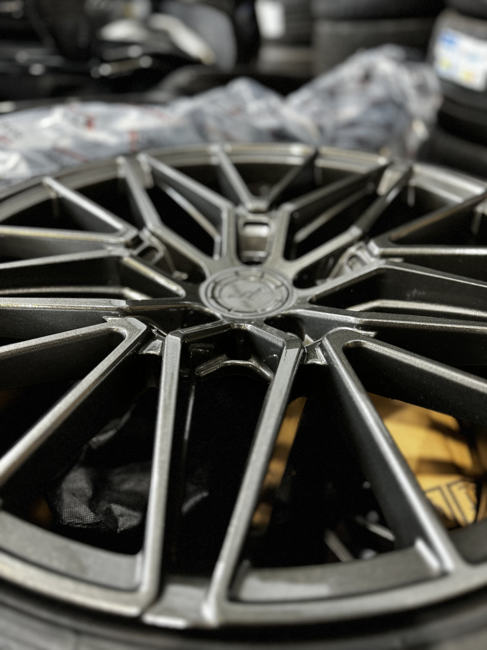 SALE: JR38 19x8.5 ET45 5x112 Hyper Gray (Set of Four)
