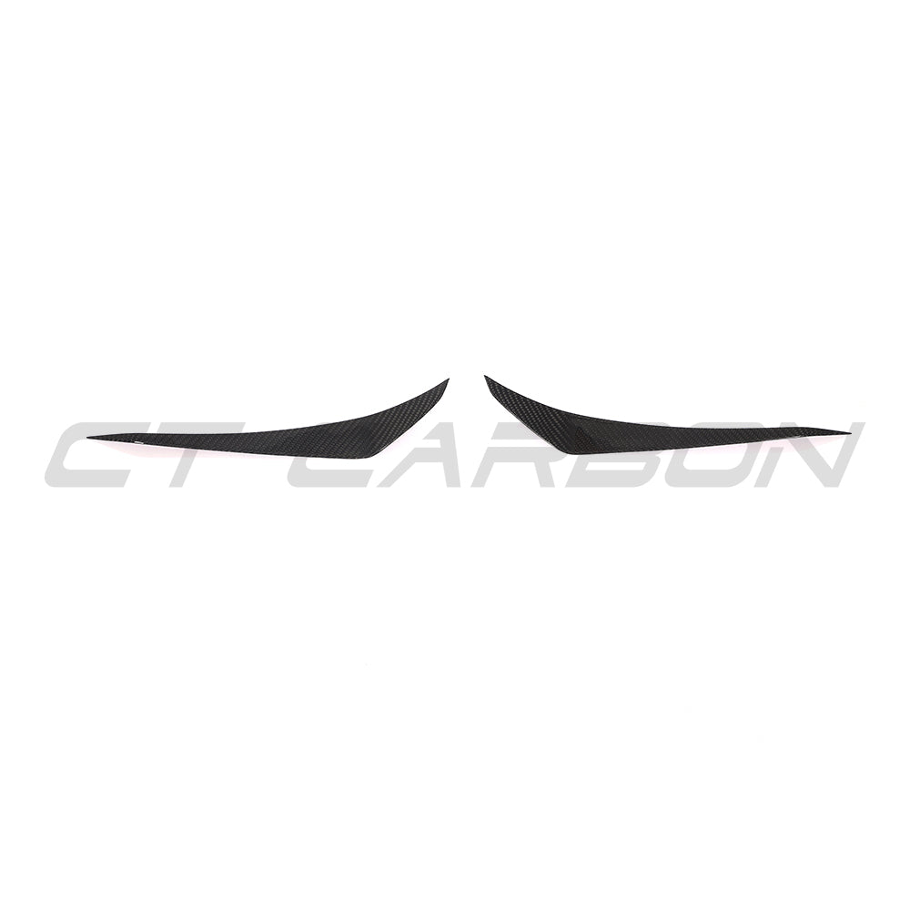 PORSCHE 911 991.1 2013-2016 TURBO CARBON FIBRE CANARDS-Accessories-CT CARBON-CT Carbon - High-quality carbon fiber and gloss black aerodynamic parts for premium sports and luxury vehicles.