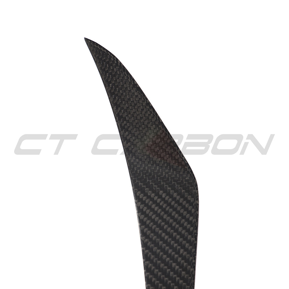 PORSCHE 911 991.1 2013-2016 TURBO CARBON FIBRE CANARDS-Accessories-CT CARBON-CT Carbon - High-quality carbon fiber and gloss black aerodynamic parts for premium sports and luxury vehicles.