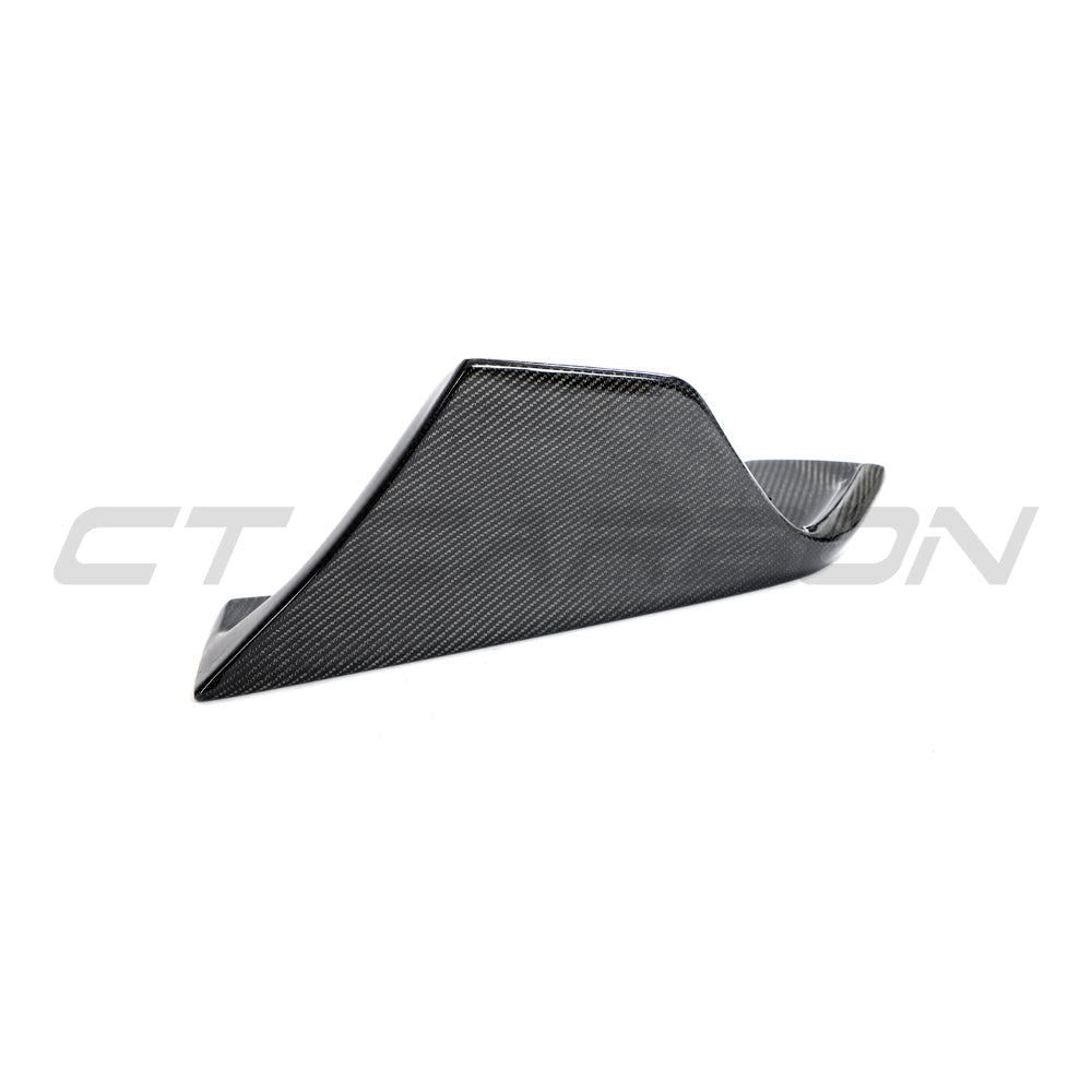 TOYOTA SUPRA 2019+ A90 CARBON FIBRE FRONT BUMPER CORNERS-Accessories-CT CARBON-CT Carbon - High-quality carbon fiber and gloss black aerodynamic parts for premium sports and luxury vehicles.