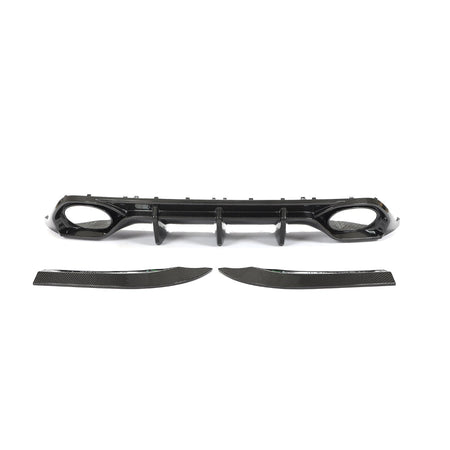 AUDI RS3 8Y 2022-2024 SALOON CARBON FIBRE DIFFUSER - CT DESIGN-Diffuser-CT CARBON-CT Carbon - High-quality carbon fiber and gloss black aerodynamic parts for premium sports and luxury vehicles.