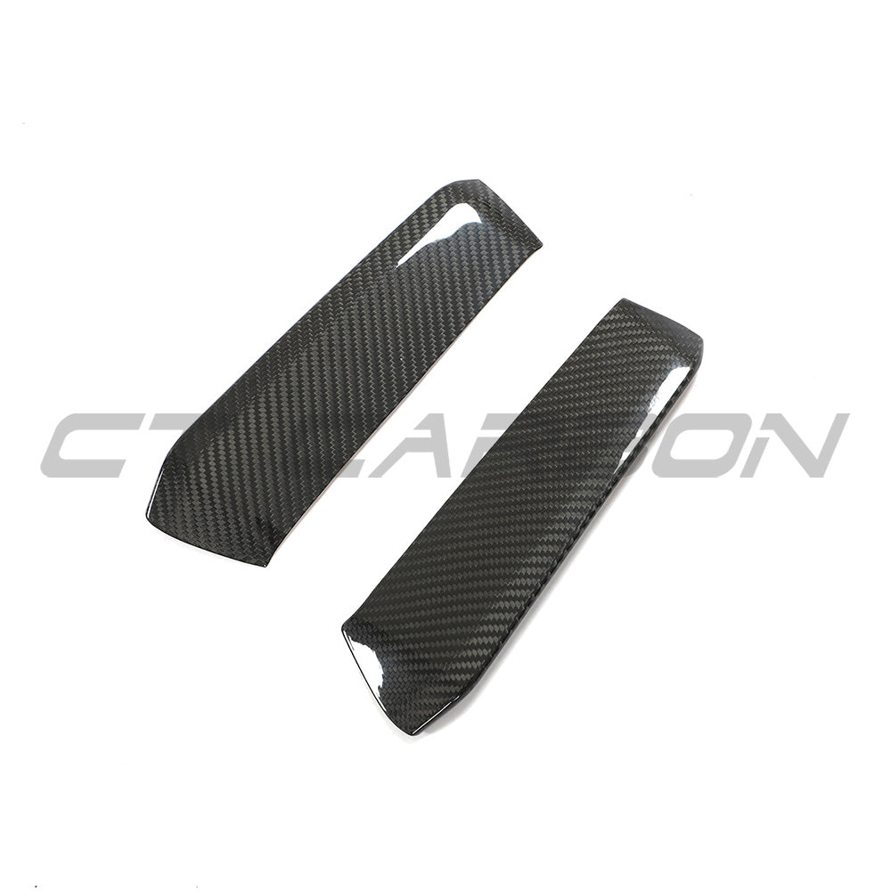 AUDI RS3 8Y 2022-2024 CARBON FIBRE FRONT BUMPER CORNERS - CT DESIGN-Accessories-CT CARBON-CT Carbon - High-quality carbon fiber and gloss black aerodynamic parts for premium sports and luxury vehicles.