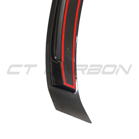 PORSCHE 911 991.2 GTS/CARRERA/ TARGA 2017-2019 CARBON FIBRE SPOILER-Spoiler-CT CARBON-CT Carbon - High-quality carbon fiber and gloss black aerodynamic parts for premium sports and luxury vehicles.