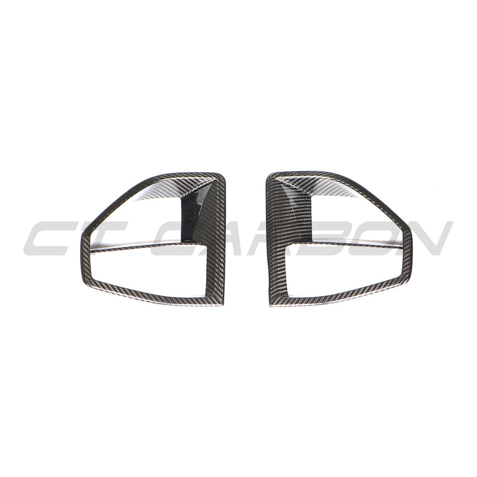 BMW G05 X5 2019-2023 CARBON FIBRE FRONT VENT ADD ON-Accessories-CT CARBON-CT Carbon - High-quality carbon fiber and gloss black aerodynamic parts for premium sports and luxury vehicles.
