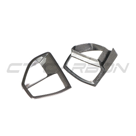 BMW G05 X5 2019-2023 CARBON FIBRE FRONT VENT ADD ON-Accessories-CT CARBON-CT Carbon - High-quality carbon fiber and gloss black aerodynamic parts for premium sports and luxury vehicles.