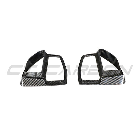 BMW G05 X5 2019-2023 CARBON FIBRE FRONT VENT ADD ON-Accessories-CT CARBON-CT Carbon - High-quality carbon fiber and gloss black aerodynamic parts for premium sports and luxury vehicles.