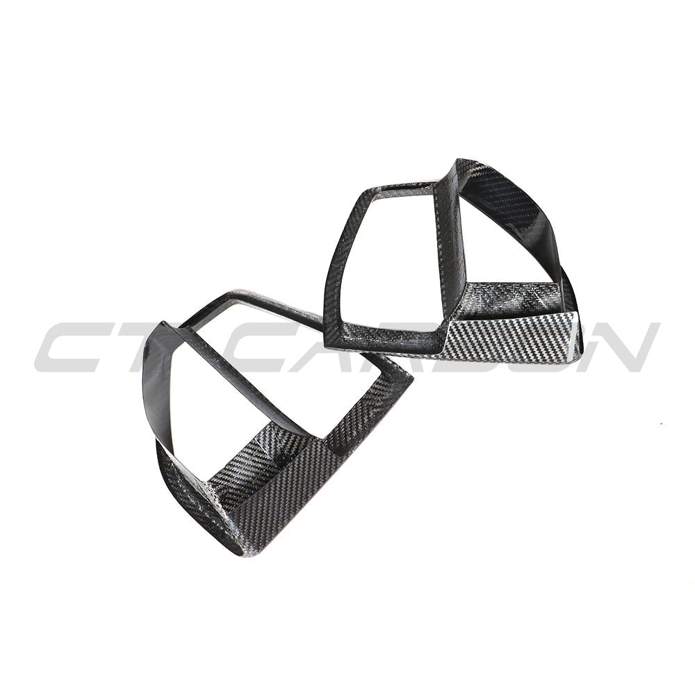 BMW G05 X5 2019-2023 CARBON FIBRE FRONT VENT ADD ON-Accessories-CT CARBON-CT Carbon - High-quality carbon fiber and gloss black aerodynamic parts for premium sports and luxury vehicles.