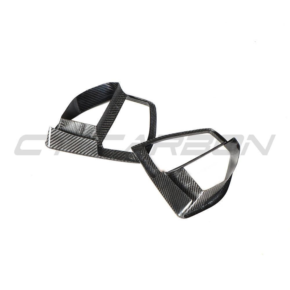 BMW G05 X5 2019-2023 CARBON FIBRE FRONT VENT ADD ON-Accessories-CT CARBON-CT Carbon - High-quality carbon fiber and gloss black aerodynamic parts for premium sports and luxury vehicles.