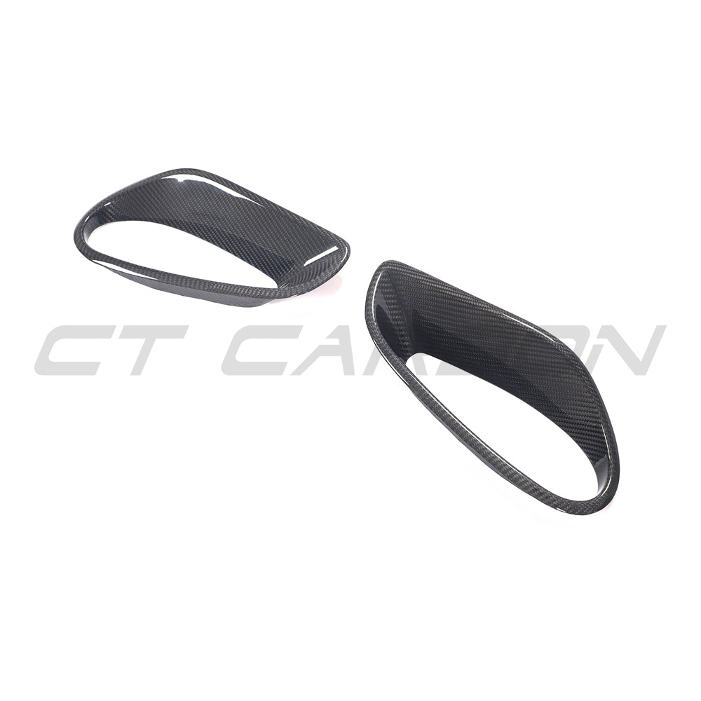 PORSCHE 911 991 2013-2019 TURBO CARBON FIBRE AIR INTAKES-Accessories-CT CARBON-CT Carbon - High-quality carbon fiber and gloss black aerodynamic parts for premium sports and luxury vehicles.