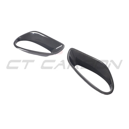 PORSCHE 911 991 2013-2019 TURBO CARBON FIBRE AIR INTAKES-Accessories-CT CARBON-CT Carbon - High-quality carbon fiber and gloss black aerodynamic parts for premium sports and luxury vehicles.