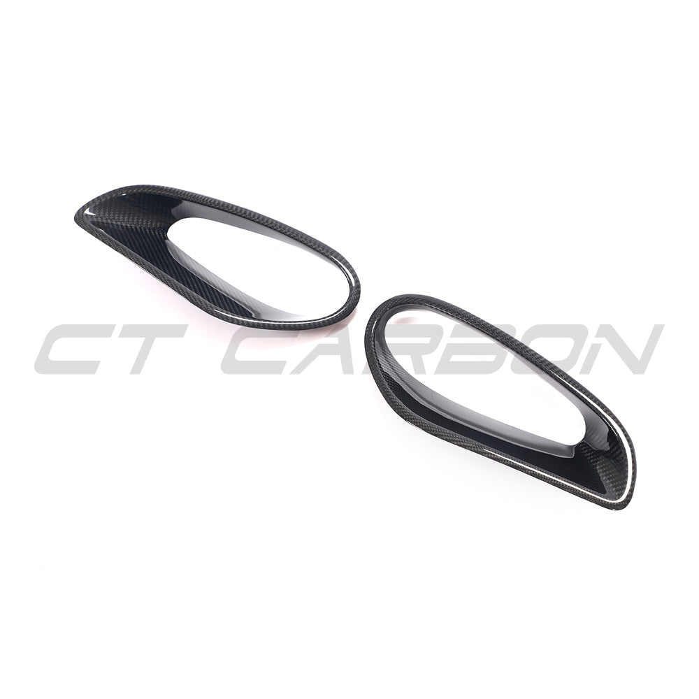 PORSCHE 911 991 2013-2019 TURBO CARBON FIBRE AIR INTAKES-Accessories-CT CARBON-CT Carbon - High-quality carbon fiber and gloss black aerodynamic parts for premium sports and luxury vehicles.