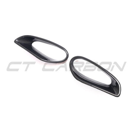 PORSCHE 911 991 2013-2019 TURBO CARBON FIBRE AIR INTAKES-Accessories-CT CARBON-CT Carbon - High-quality carbon fiber and gloss black aerodynamic parts for premium sports and luxury vehicles.