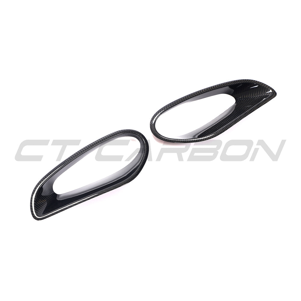 PORSCHE 911 991 2013-2019 TURBO CARBON FIBRE AIR INTAKES-Accessories-CT CARBON-CT Carbon - High-quality carbon fiber and gloss black aerodynamic parts for premium sports and luxury vehicles.