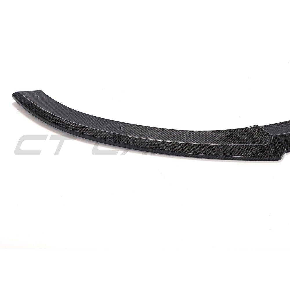 AUDI RS6 C7/C7.5 2013-2018 CARBON FIBRE SPLITTER-Splitter-CT CARBON-CT Carbon - High-quality carbon fiber and gloss black aerodynamic parts for premium sports and luxury vehicles.