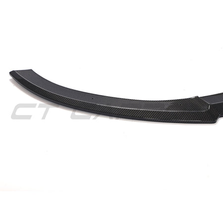 AUDI RS6 C7/C7.5 2013-2018 CARBON FIBRE SPLITTER-Splitter-CT CARBON-CT Carbon - High-quality carbon fiber and gloss black aerodynamic parts for premium sports and luxury vehicles.