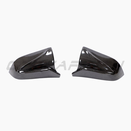 TESLA MODEL 3 2017+ CARBON FIBRE MIRRORS - V2-Accessories-CT CARBON-CT Carbon - High-quality carbon fiber and gloss black aerodynamic parts for premium sports and luxury vehicles.