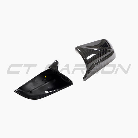 TESLA MODEL 3 2017+ CARBON FIBRE MIRRORS - V2-Accessories-CT CARBON-CT Carbon - High-quality carbon fiber and gloss black aerodynamic parts for premium sports and luxury vehicles.