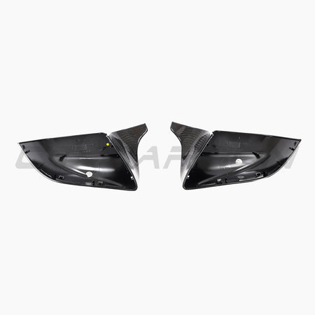TESLA MODEL 3 2017+ CARBON FIBRE MIRRORS - V2-Accessories-CT CARBON-CT Carbon - High-quality carbon fiber and gloss black aerodynamic parts for premium sports and luxury vehicles.