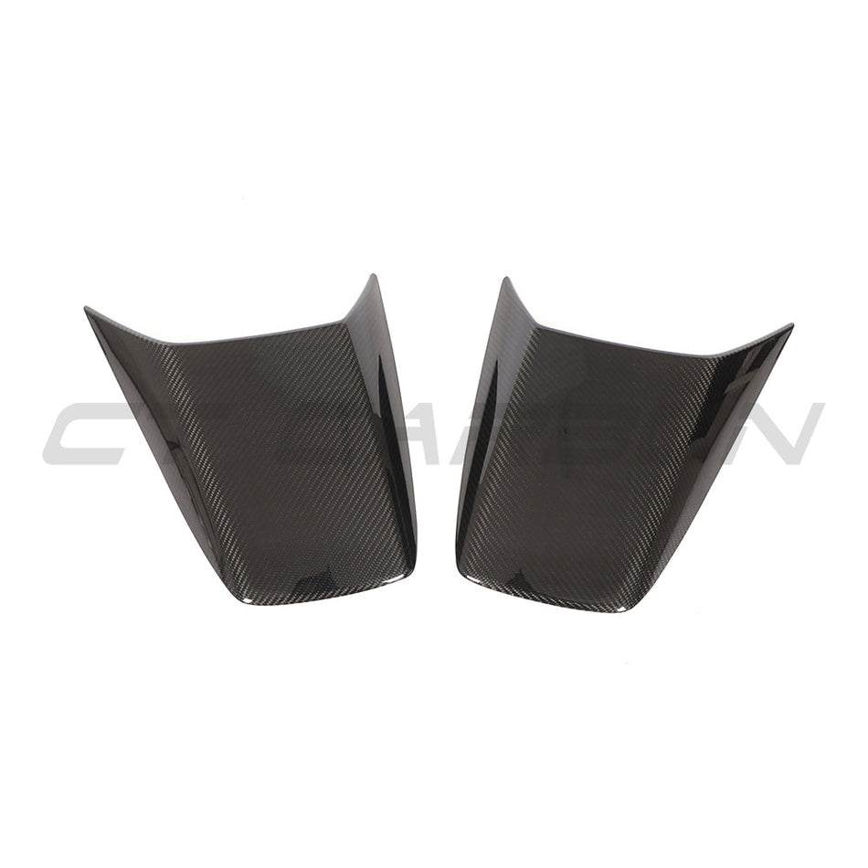 PORSCHE 911 991.2 GT3 2017-2021 CARBON FIBRE REAR SCOOP COVERS-Accessories-CT CARBON-CT Carbon - High-quality carbon fiber and gloss black aerodynamic parts for premium sports and luxury vehicles.
