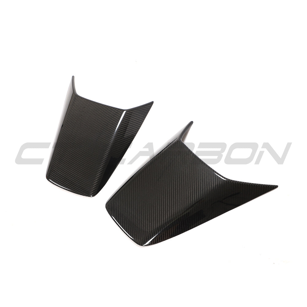 PORSCHE 911 991.2 GT3 2017-2021 CARBON FIBRE REAR SCOOP COVERS-Accessories-CT CARBON-CT Carbon - High-quality carbon fiber and gloss black aerodynamic parts for premium sports and luxury vehicles.