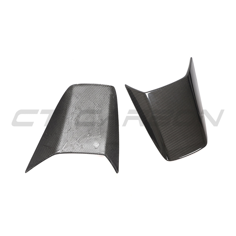 PORSCHE 911 991.2 GT3 2017-2021 CARBON FIBRE REAR SCOOP COVERS-Accessories-CT CARBON-CT Carbon - High-quality carbon fiber and gloss black aerodynamic parts for premium sports and luxury vehicles.