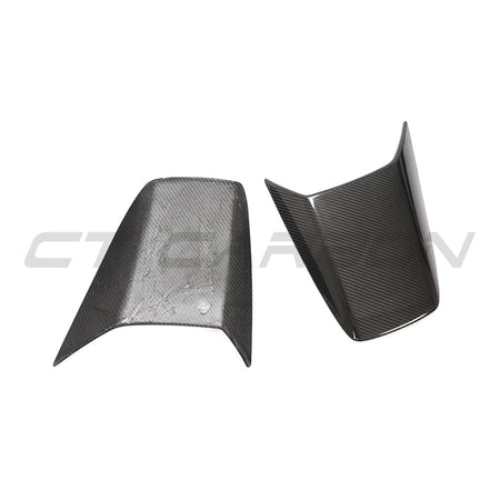 PORSCHE 911 991.2 GT3 2017-2021 CARBON FIBRE REAR SCOOP COVERS-Accessories-CT CARBON-CT Carbon - High-quality carbon fiber and gloss black aerodynamic parts for premium sports and luxury vehicles.