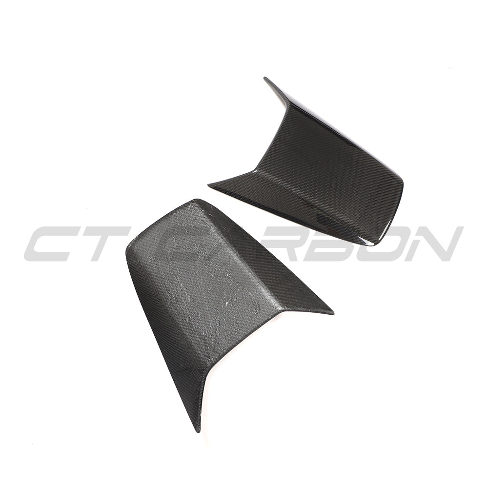PORSCHE 911 991.2 GT3 2017-2021 CARBON FIBRE REAR SCOOP COVERS-Accessories-CT CARBON-CT Carbon - High-quality carbon fiber and gloss black aerodynamic parts for premium sports and luxury vehicles.