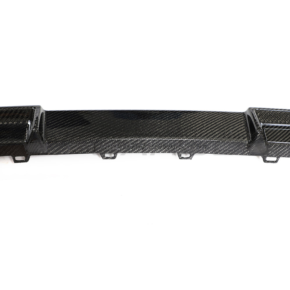BMW 4 SERIES 2020+ G22/G23 CARBON FIBRE DIFFUSER - LOWER-Diffuser-CT CARBON-CT Carbon - High-quality carbon fiber and gloss black aerodynamic parts for premium sports and luxury vehicles.